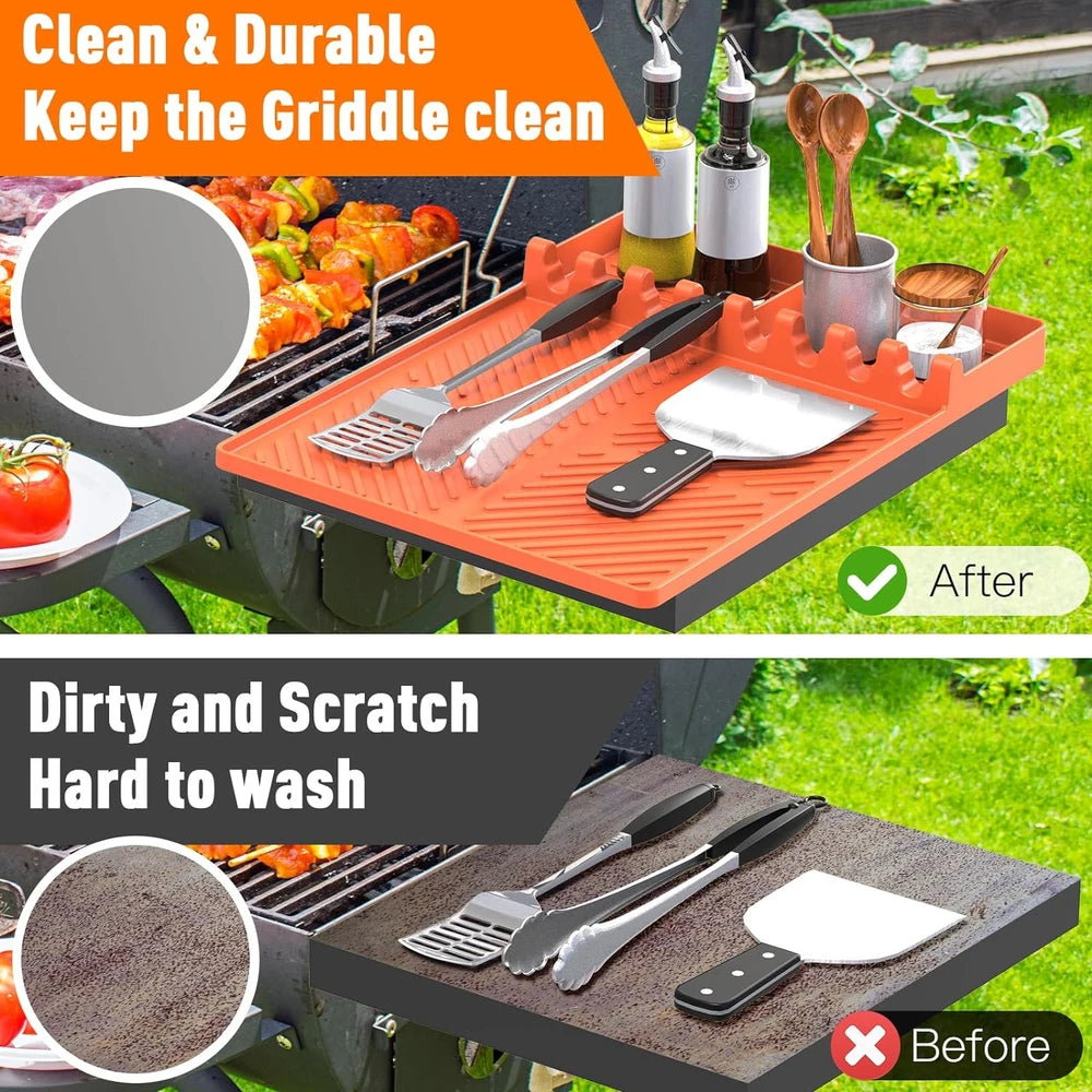 Silicone Griddle Tool Organizer