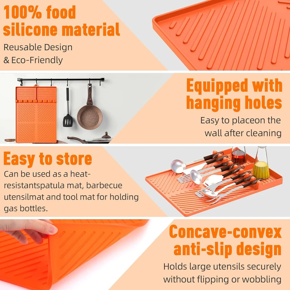 Silicone Griddle Tool Organizer