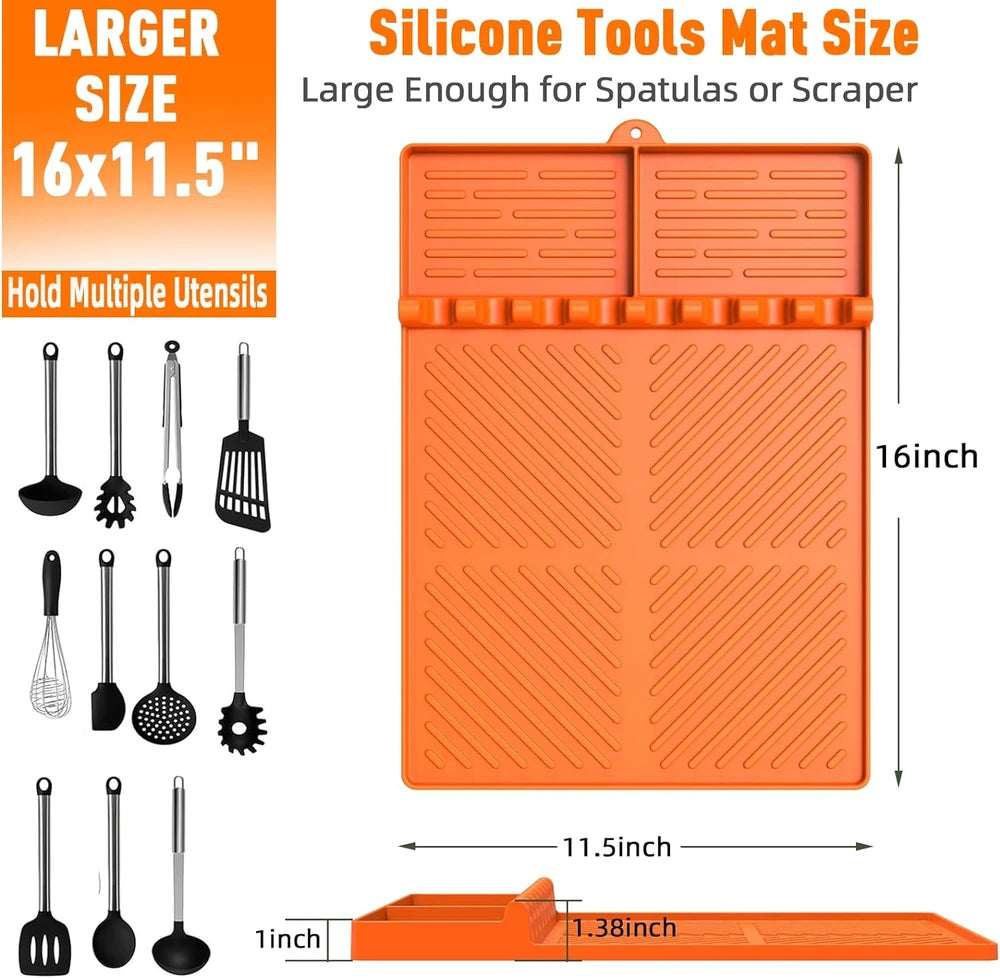 Silicone Griddle Tool Organizer