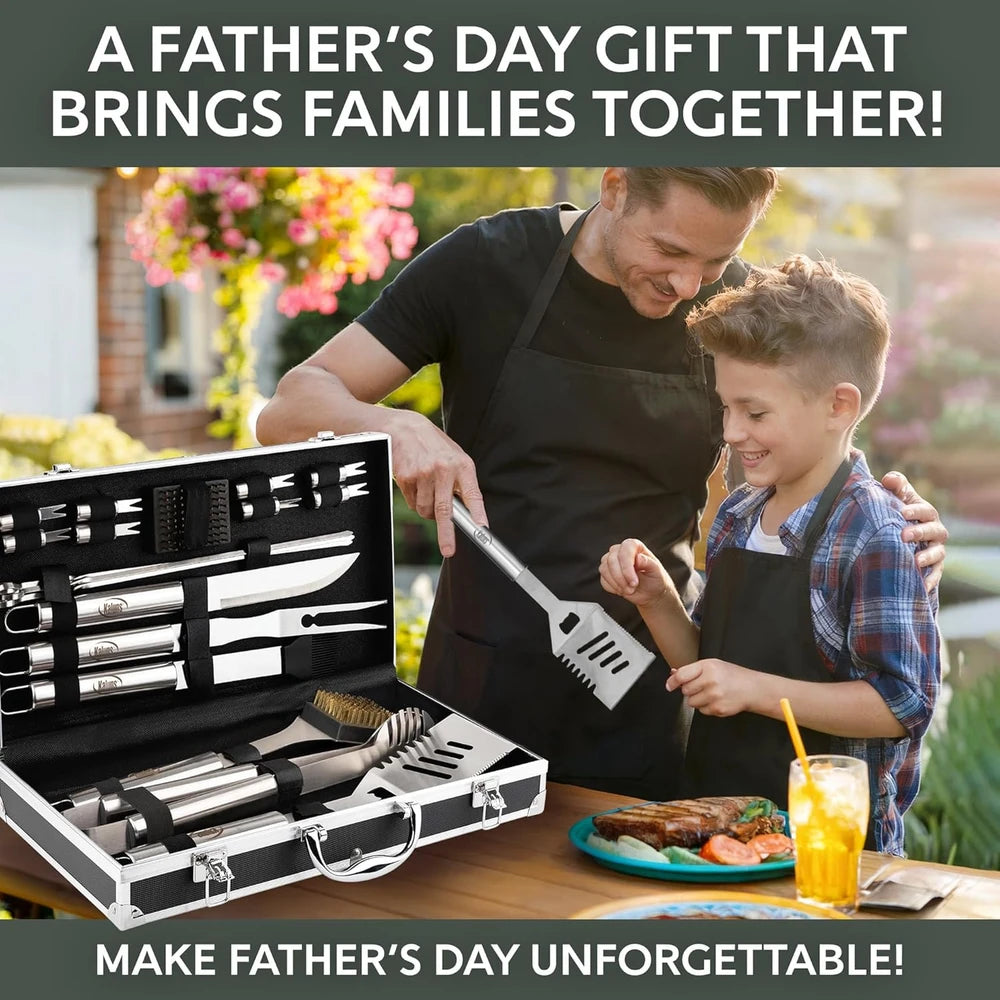 Stainless Steel Grilling Tool Set