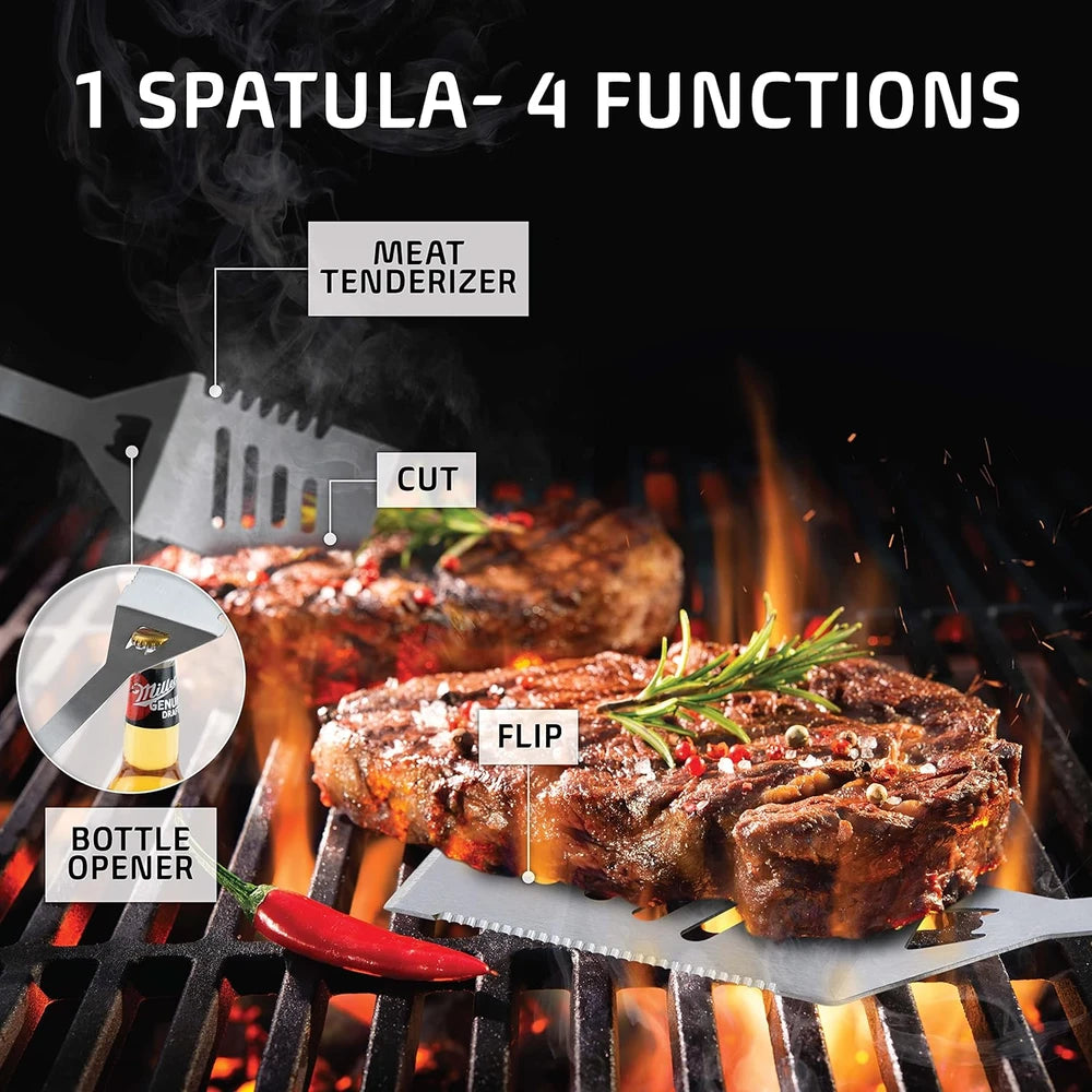 Stainless Steel Grilling Tool Set