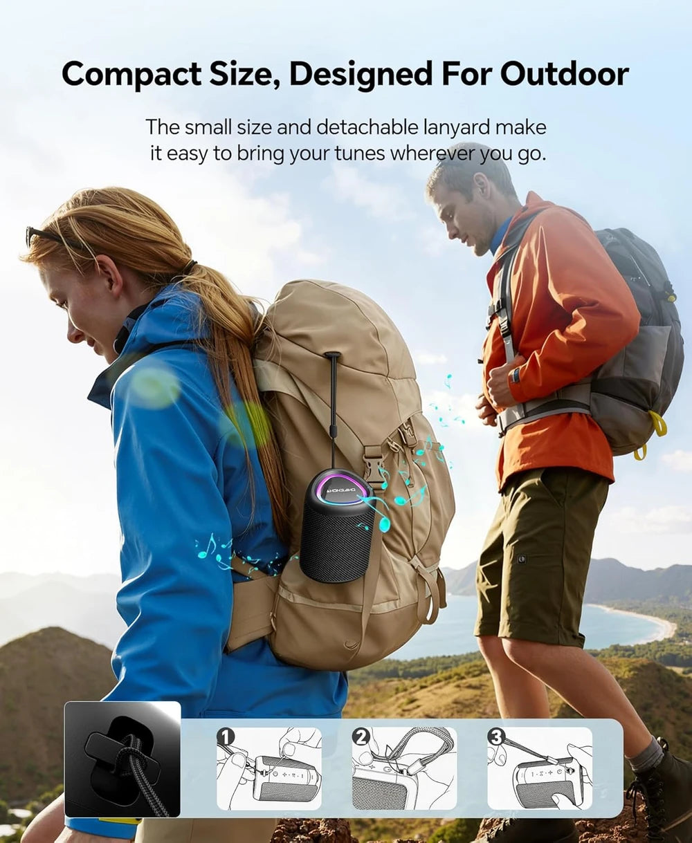 Portable Waterproof Bluetooth Speaker